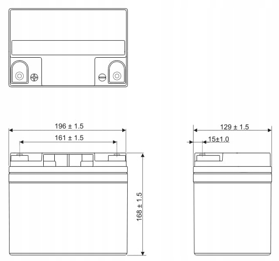 AKUMULATOR BATERIA AGM VRLA EUROPOWER EPS 33 Ah 12 V 33-12 EPS33 EPS33-12 Marka Europower