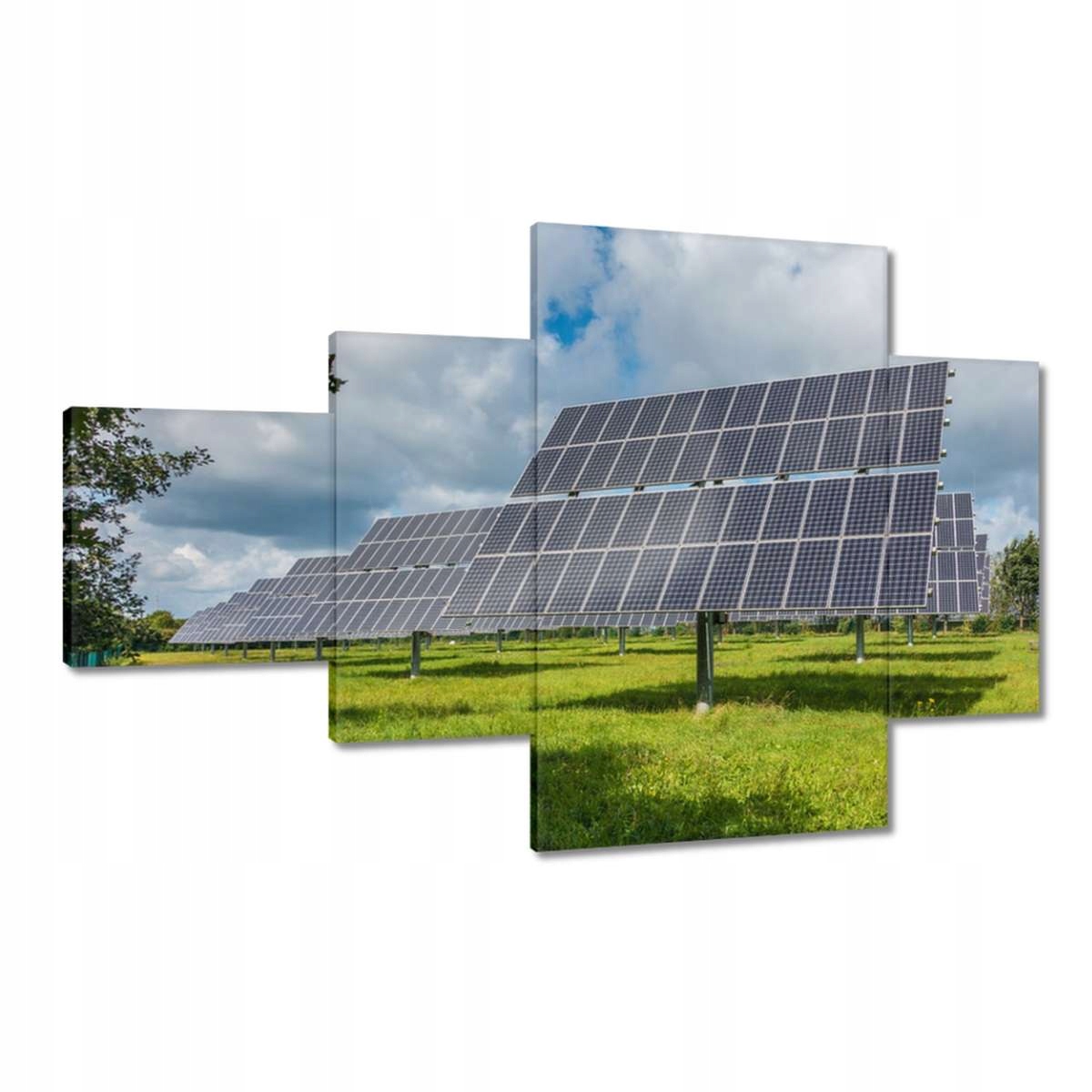 Obrazy 130x80 Fotovoltaické panely Sun