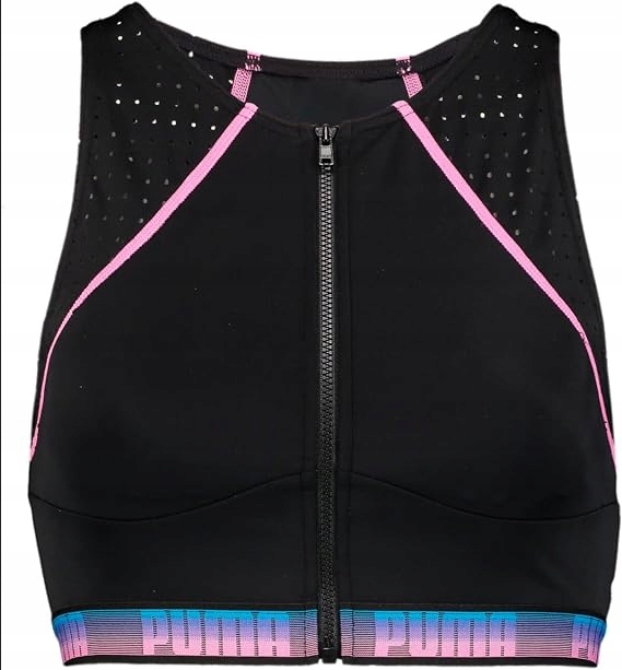 H6270 Puma High Neck Zip Top Bikini Top Góra Od Stroju Kąpielowego S