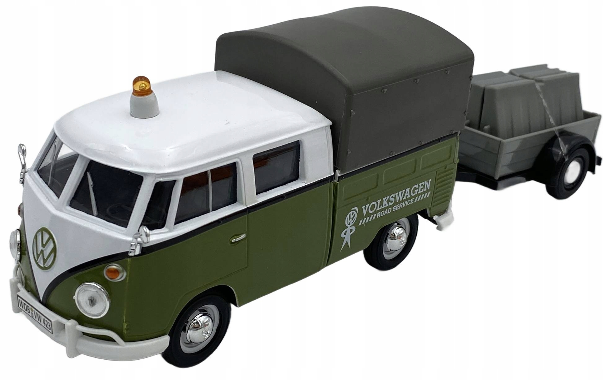Volkswagen T1 Pickup s přívěsem silničního servisu 1:24 Motormax 79676