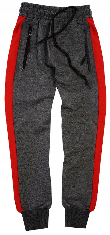 SPODNIE DRESOWE CHŁOPIĘCE GRAFIT lampas 140 H701A