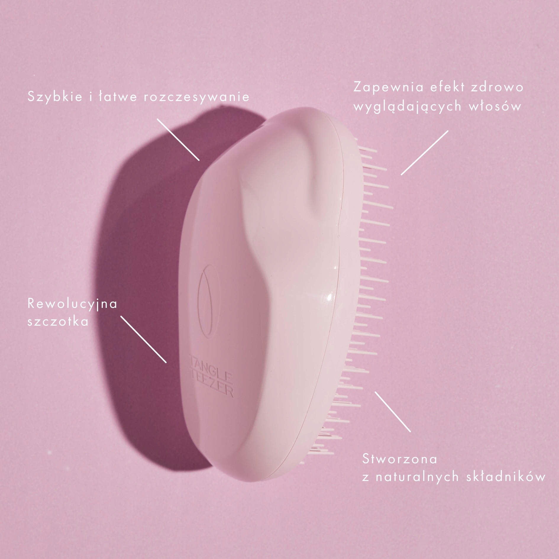 SZCZOTKA DO WŁOSÓW PLANT ORIGINAL Marshmallow Pink Marka Tangle Teezer