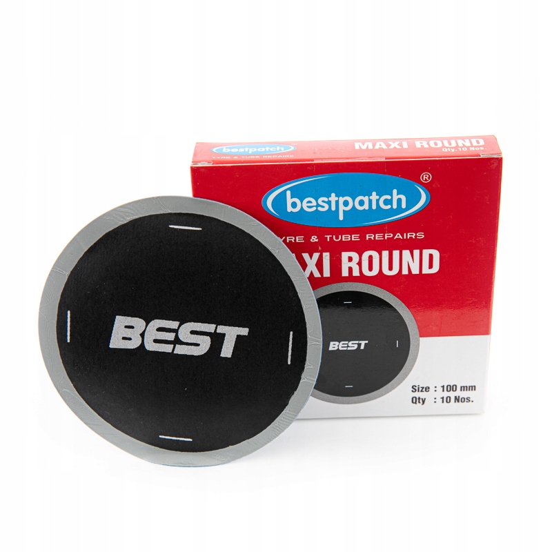 Łatki do dętek MAXI ROUND 100mm Best 2 sztuki Marka Bestpatch