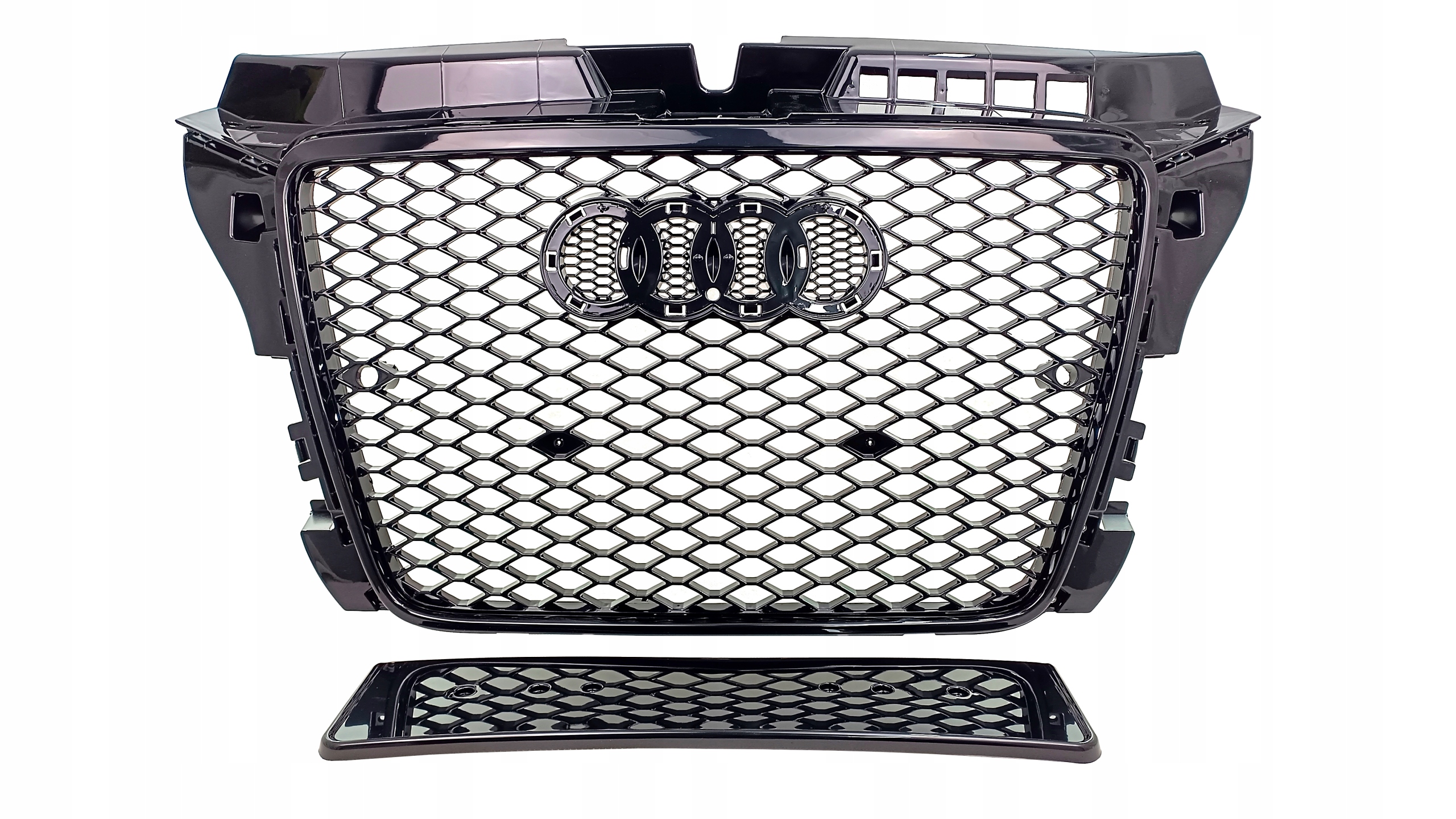 GRILL ATRAPA AUDI A3 8P RS3 LIFT 2008 2009 2010 2011 2012 PLASTER MIODU