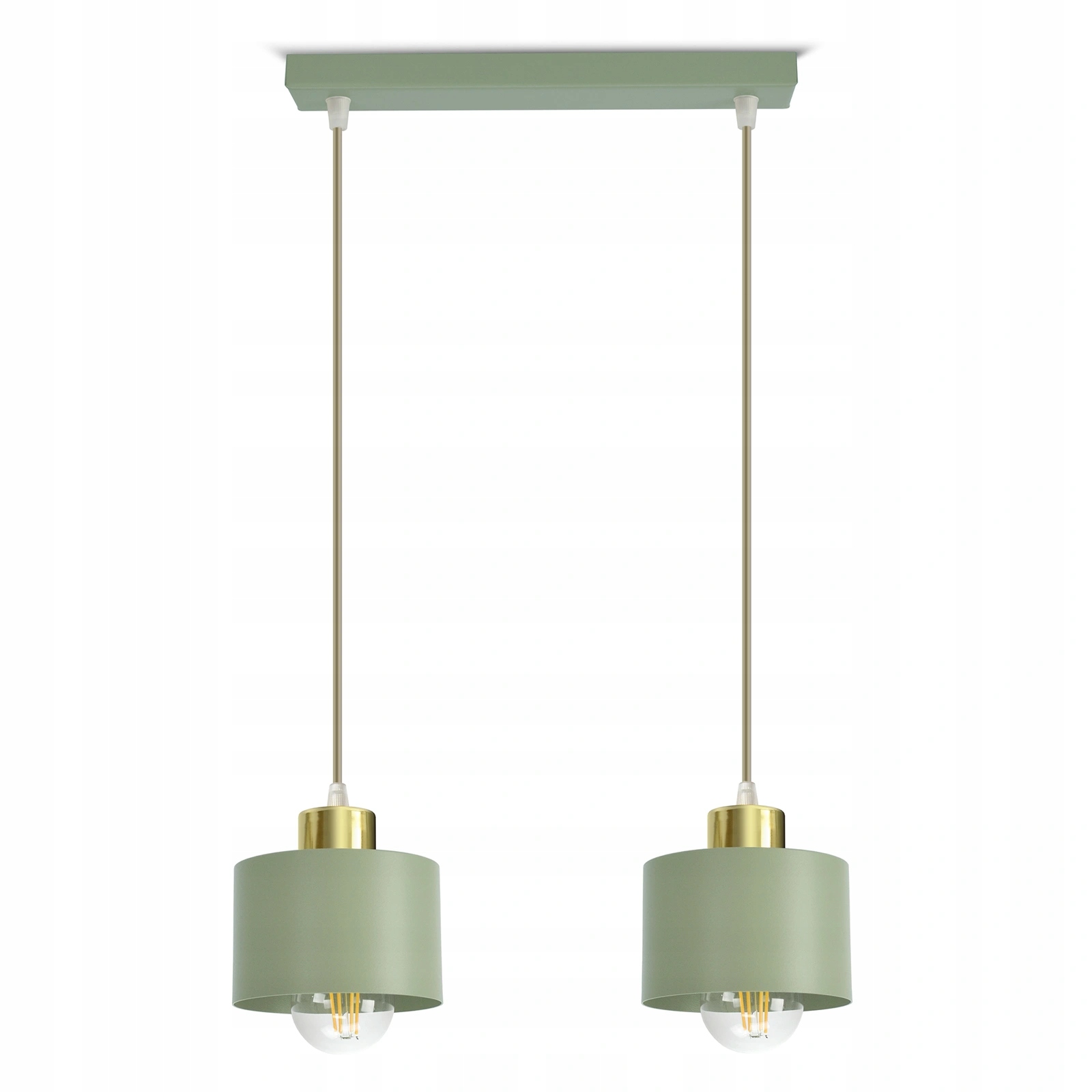 Závěsné stropní svítidlo nastavitelná dvojitá 486-BZ2 šalvěj zlatá Led