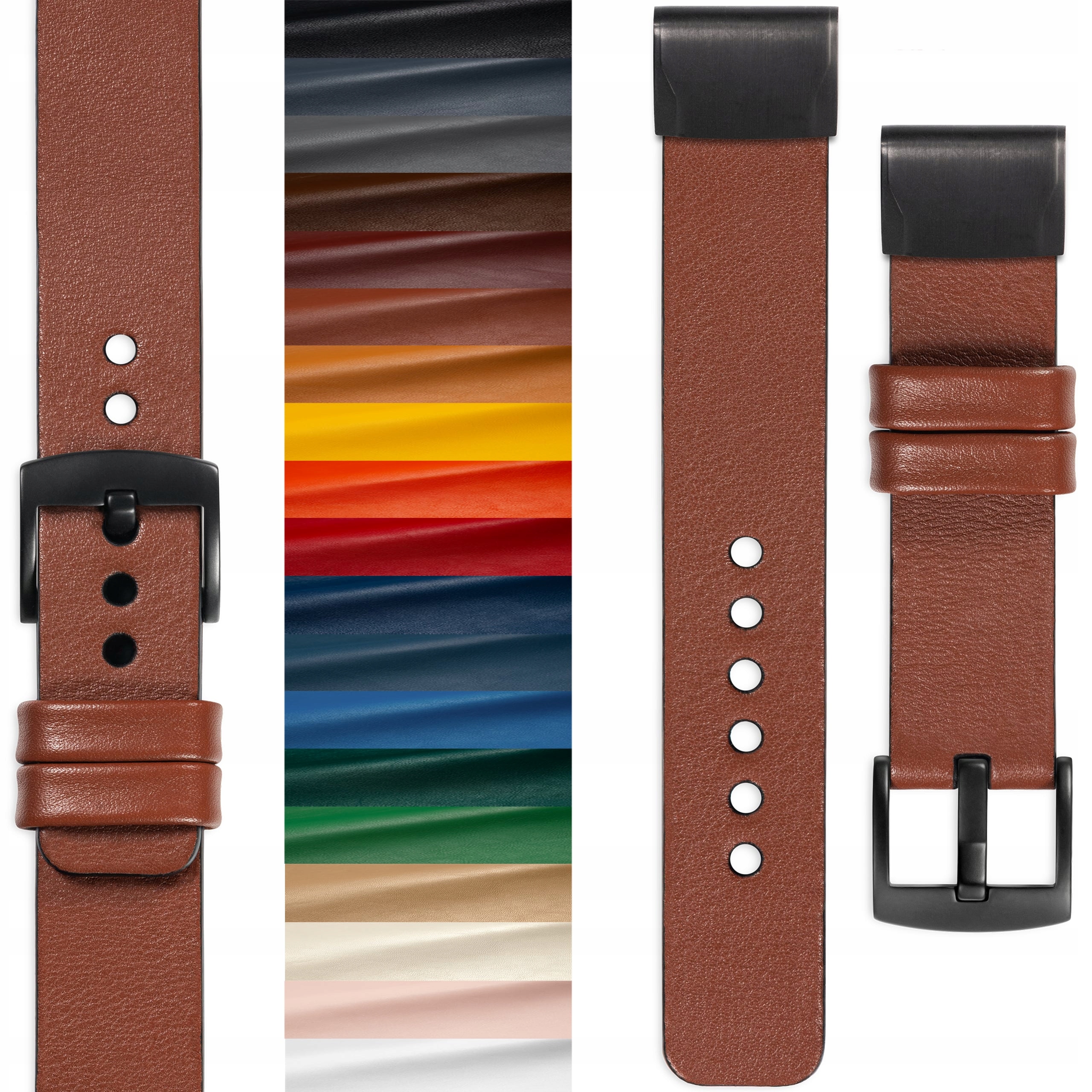 Pásek pro Garmin QuickFit 26/22/20 mm Fenix 8 7 6 5 Epix Kožený Movear