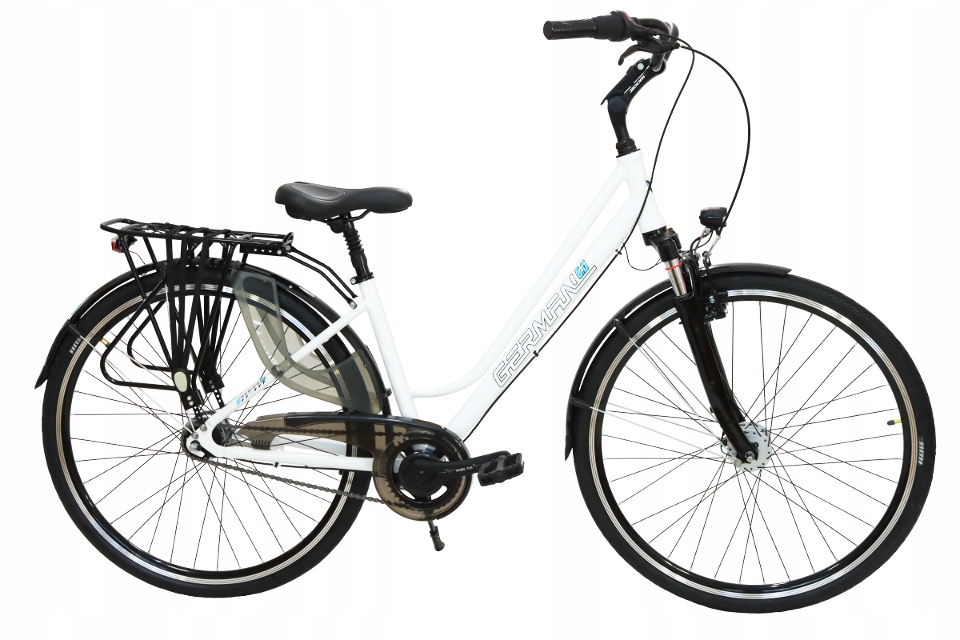 Aluminiowy Biały Rower Damski Męski 28 Miejski 7 Biegów W Piaście Prądnica
