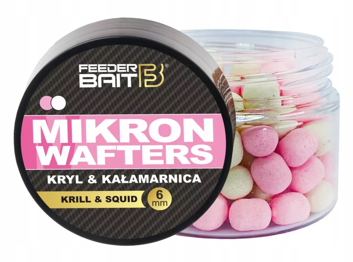 Mikron Wafters Feeder Bait 4/6mm Squid & Krill 25ml