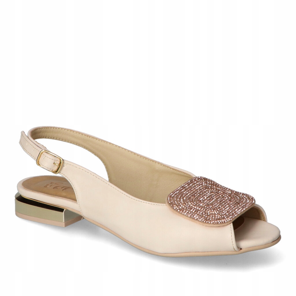 Sandály For-But 128/84 Béžová světlá matná 36