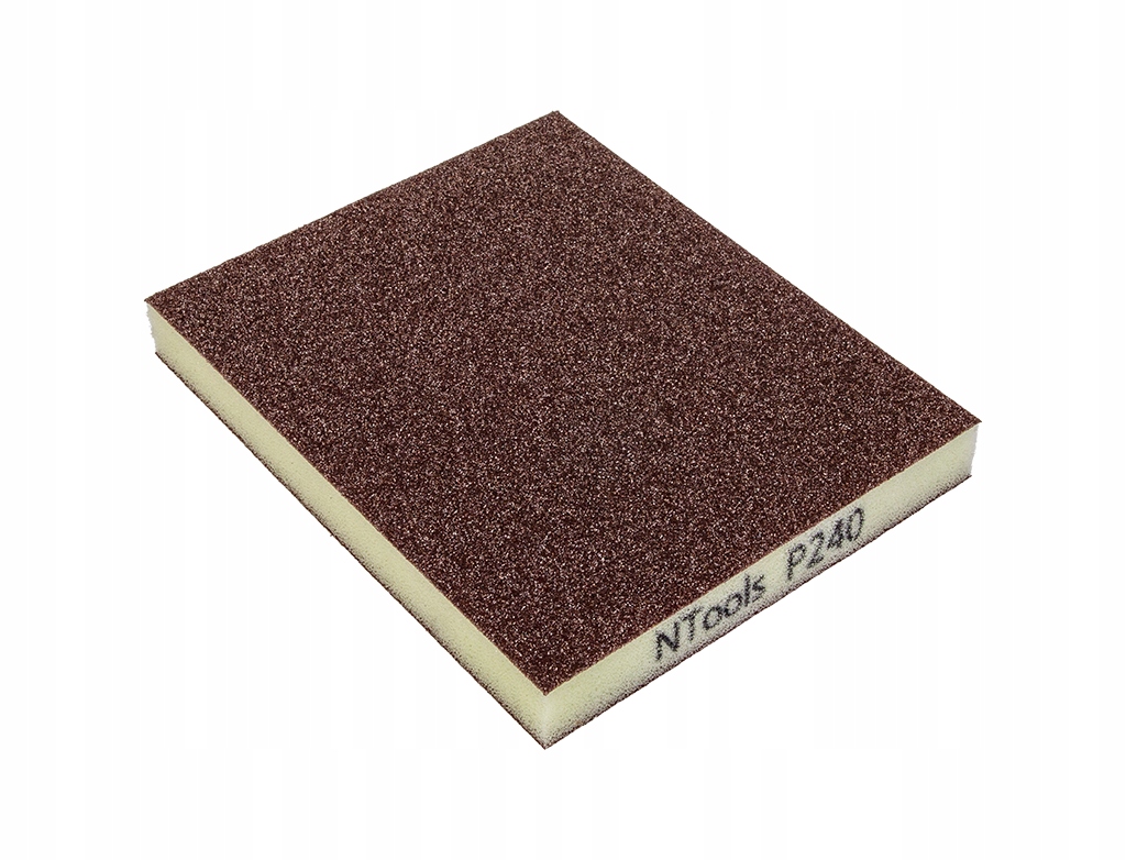 NTools Gsd dwustronna gąbka ścierna P240 120x100x13mm wodoodporna 1szt