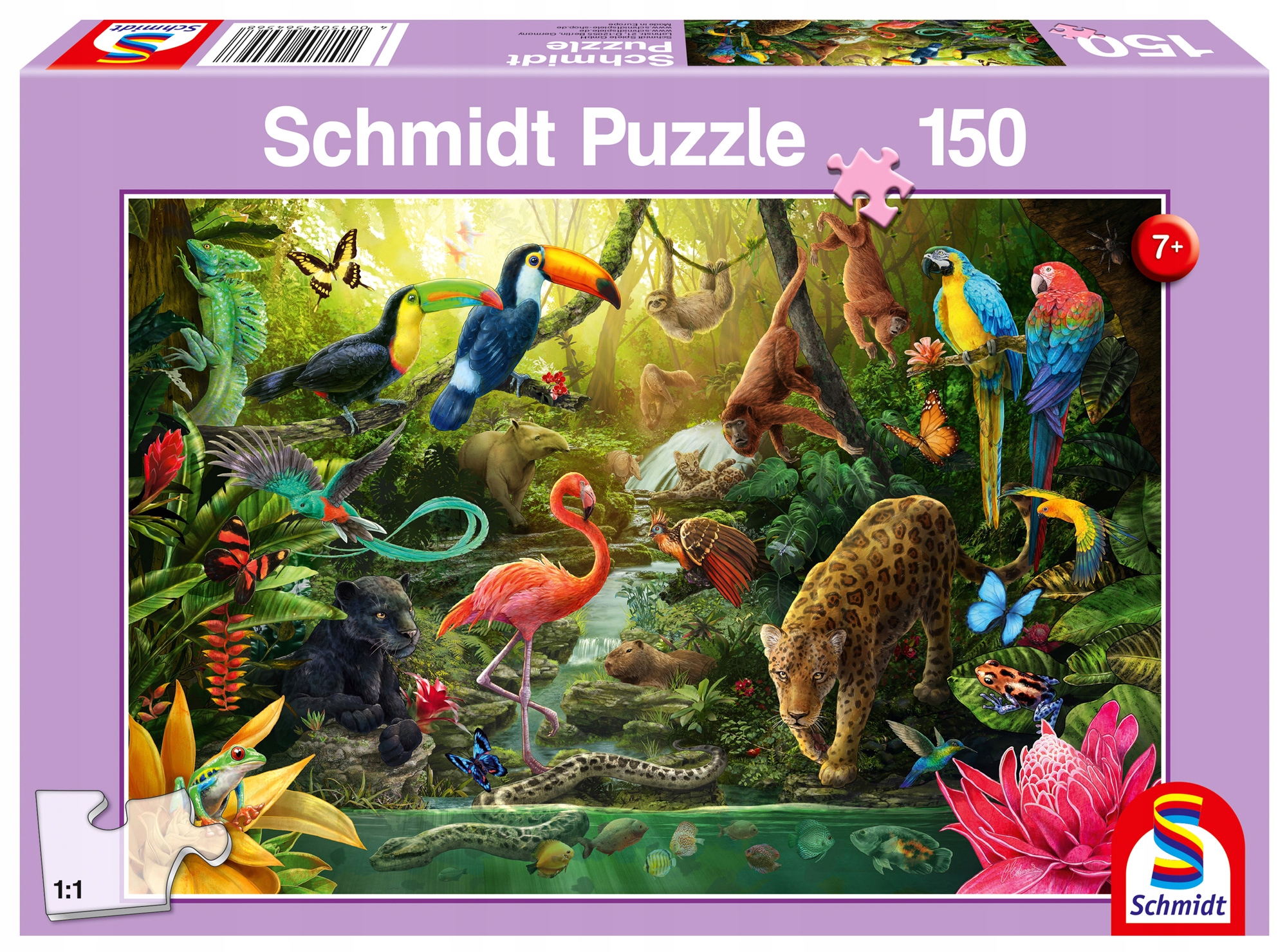 

Schmidt Puzzle Puzzle 150 Mieszkańcy dżungli