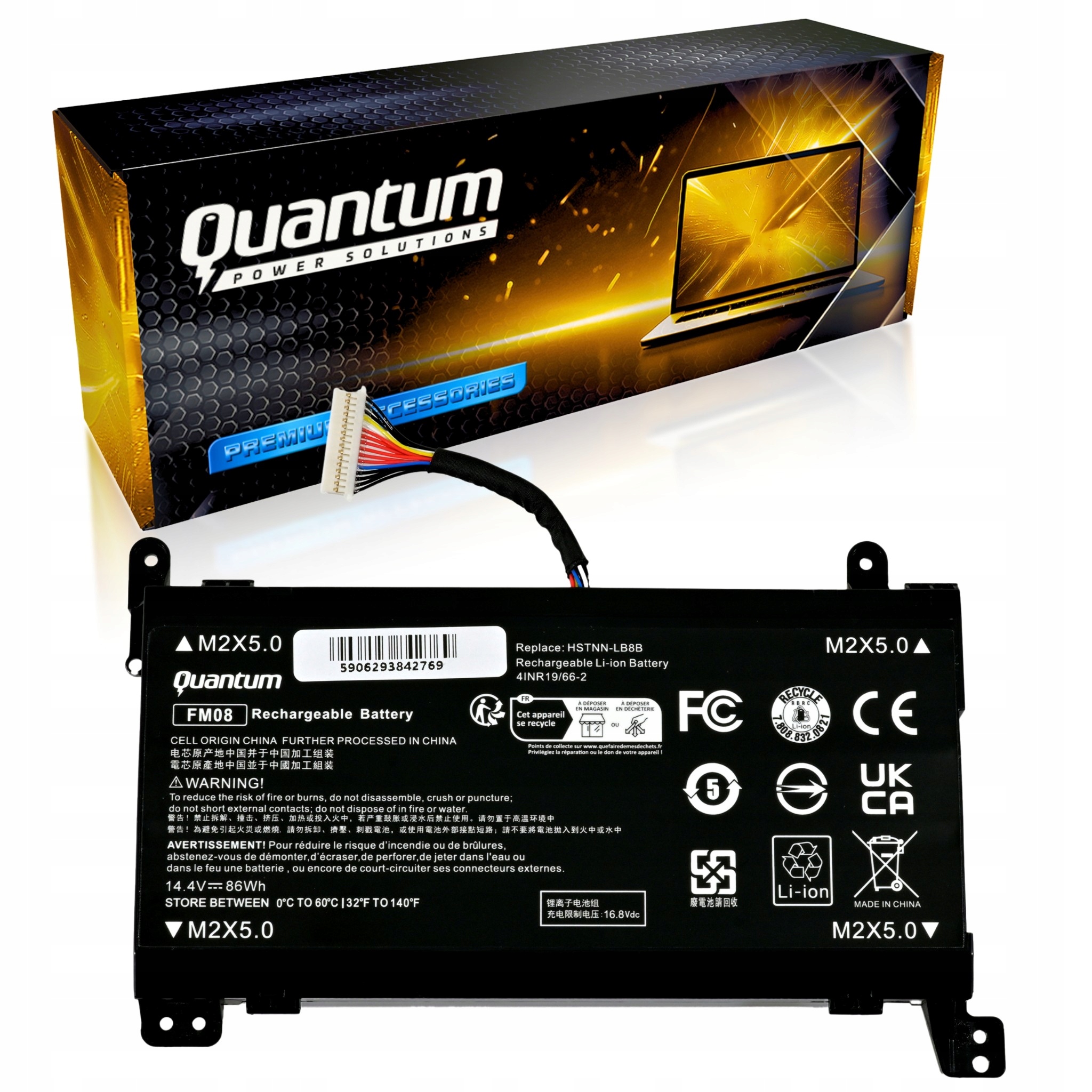 Baterie FM08 TPN-Q195 922976-855 922752-421 HSTNN-LB8A pro Hp Omen 17 16 Pin