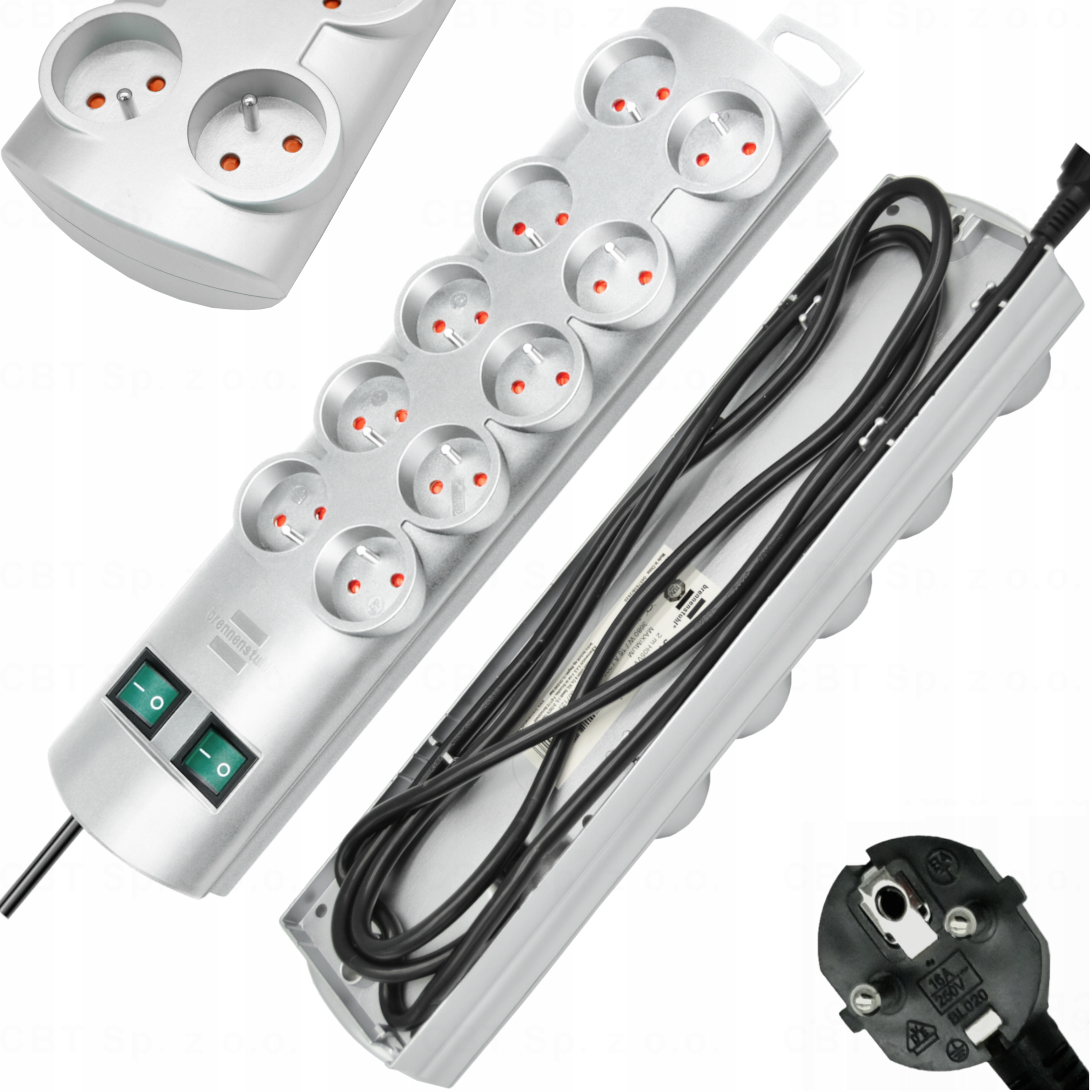 

Listwa Zasilająca Przedłużacz Wyłącznik 10 Gniazd