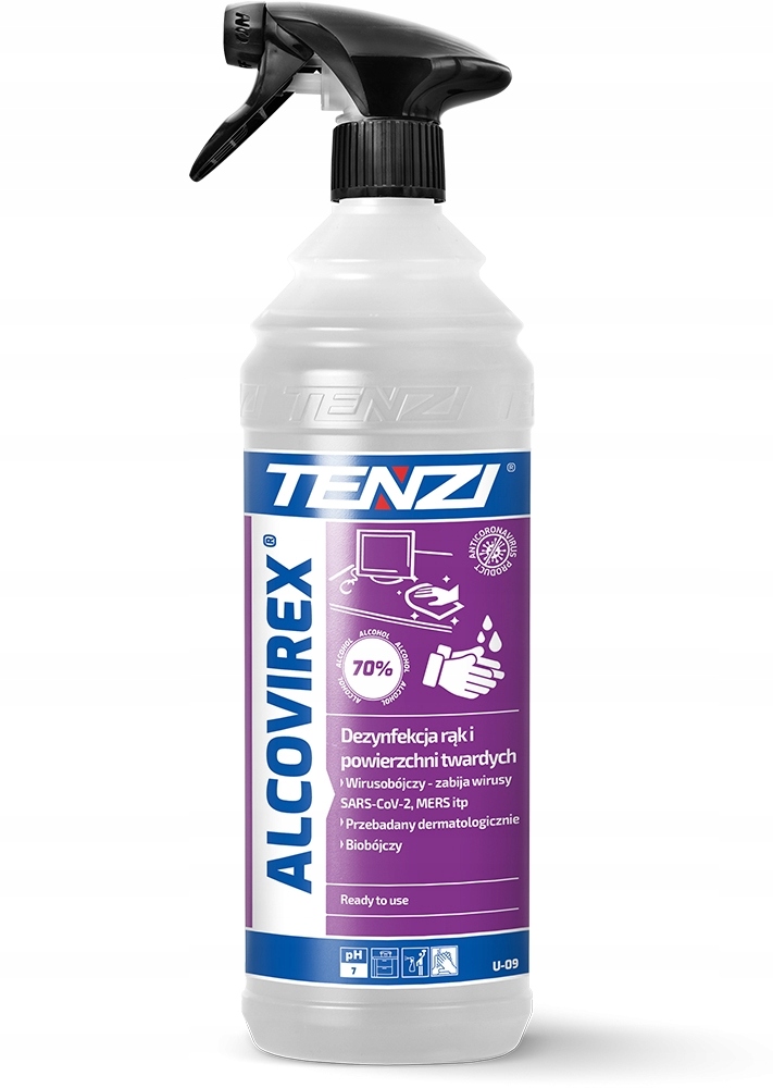 

Alcovirex 1l Tenzi spray szybka dezynfekcja