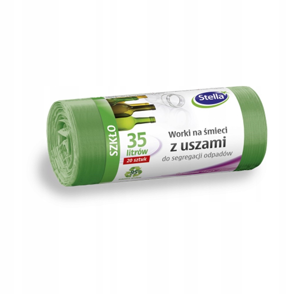 

Stella Worki do segregacji zielone 35L z uszami 20