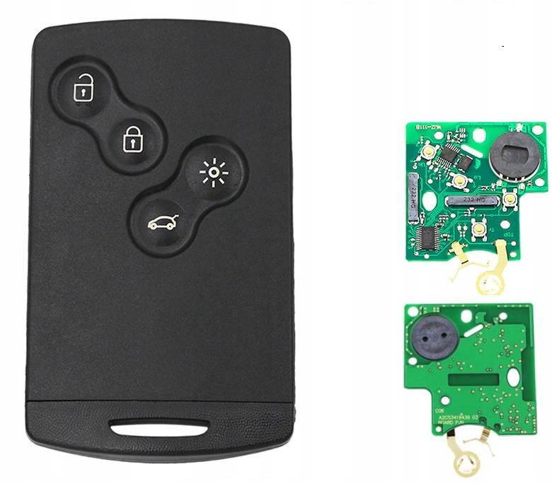 REN23456 - Карта Renault Megane III keyless 433mhz