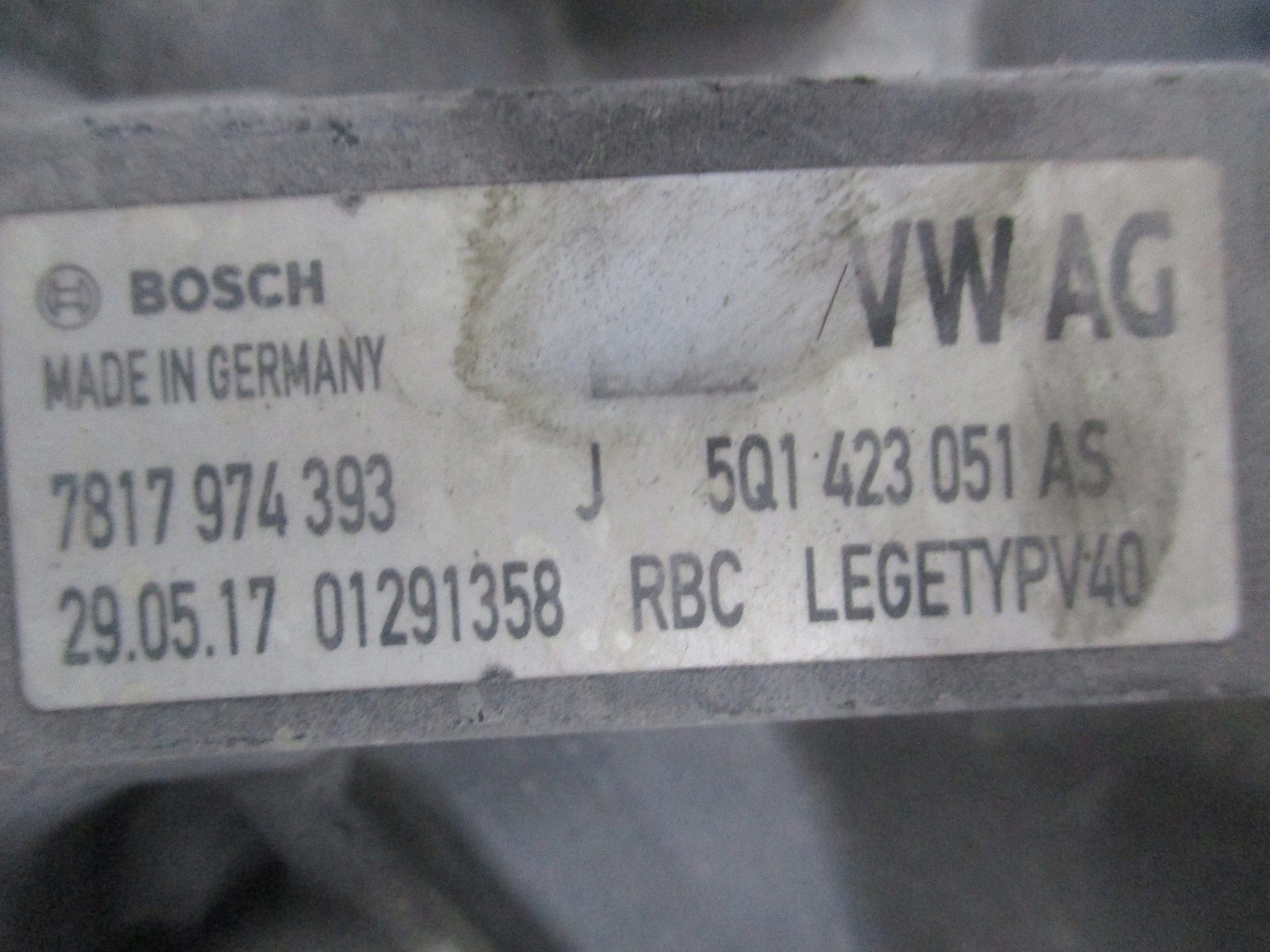 Lenkgetriebe SKODA OCTAVIA 5Q1423051AS
