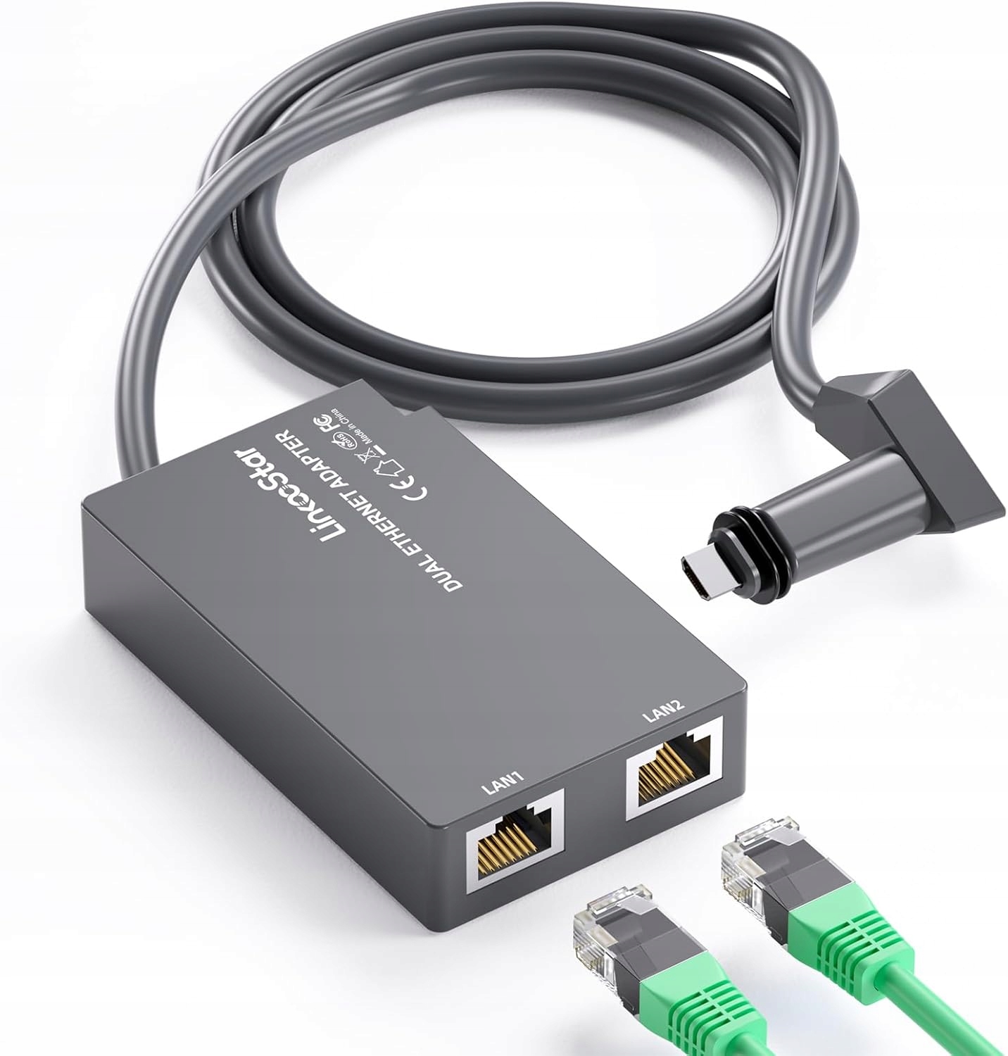 Adaptér Starlink Gen 2 RJ45 Ethernet 2 porty pro 1Gbps stabilní síť