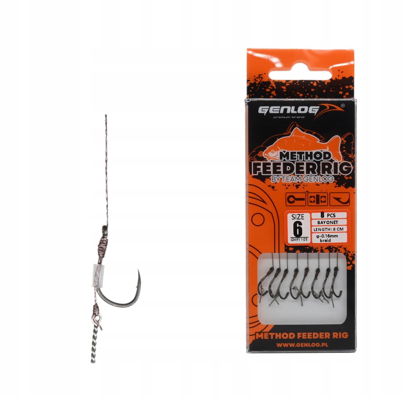 Przypony Genlog Method Feeder Rig Bayonet 6/10cm