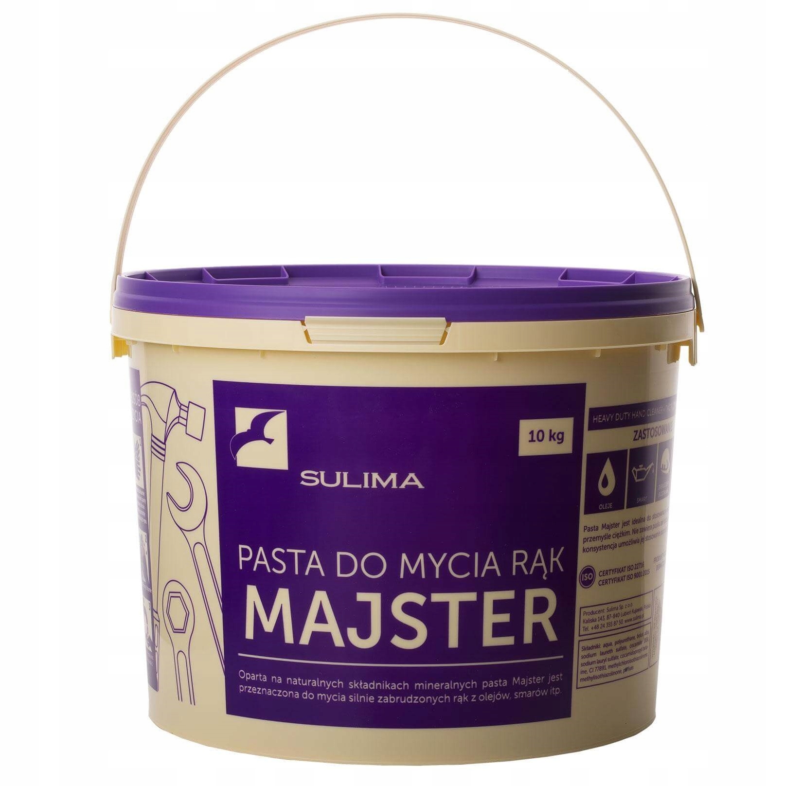 Pasta Sulima Bhp Majster 10 kg pasta do mycia rąk dla przemysłu