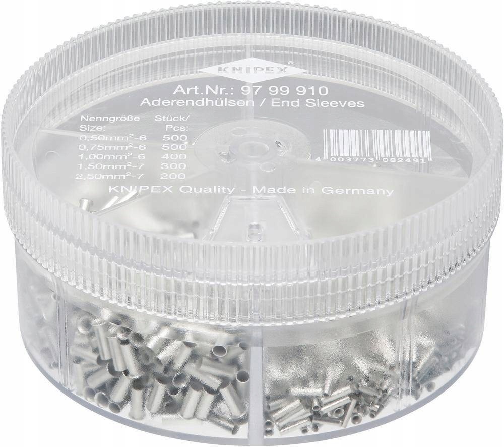 Sortiment neizolovaných kabelových dutinek