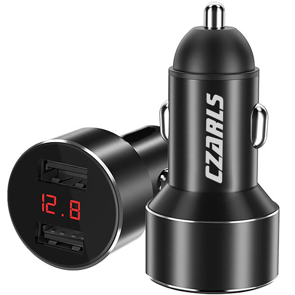 ŁADOWARKA SAMOCHODOWA 2 x USB z Woltomierzem