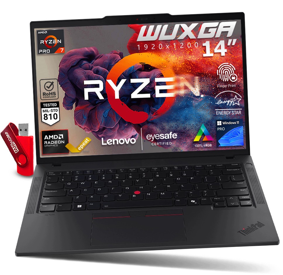 Notebook Lenovo Thinkpad T14 G5 R7 16GB 512GB Ssd Wuxga Ips Praktický 3YW