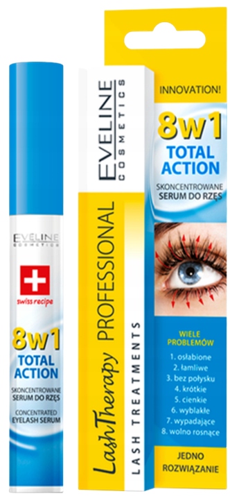 Eveline Total Action Serum Odżywka do Rzęs 8w1