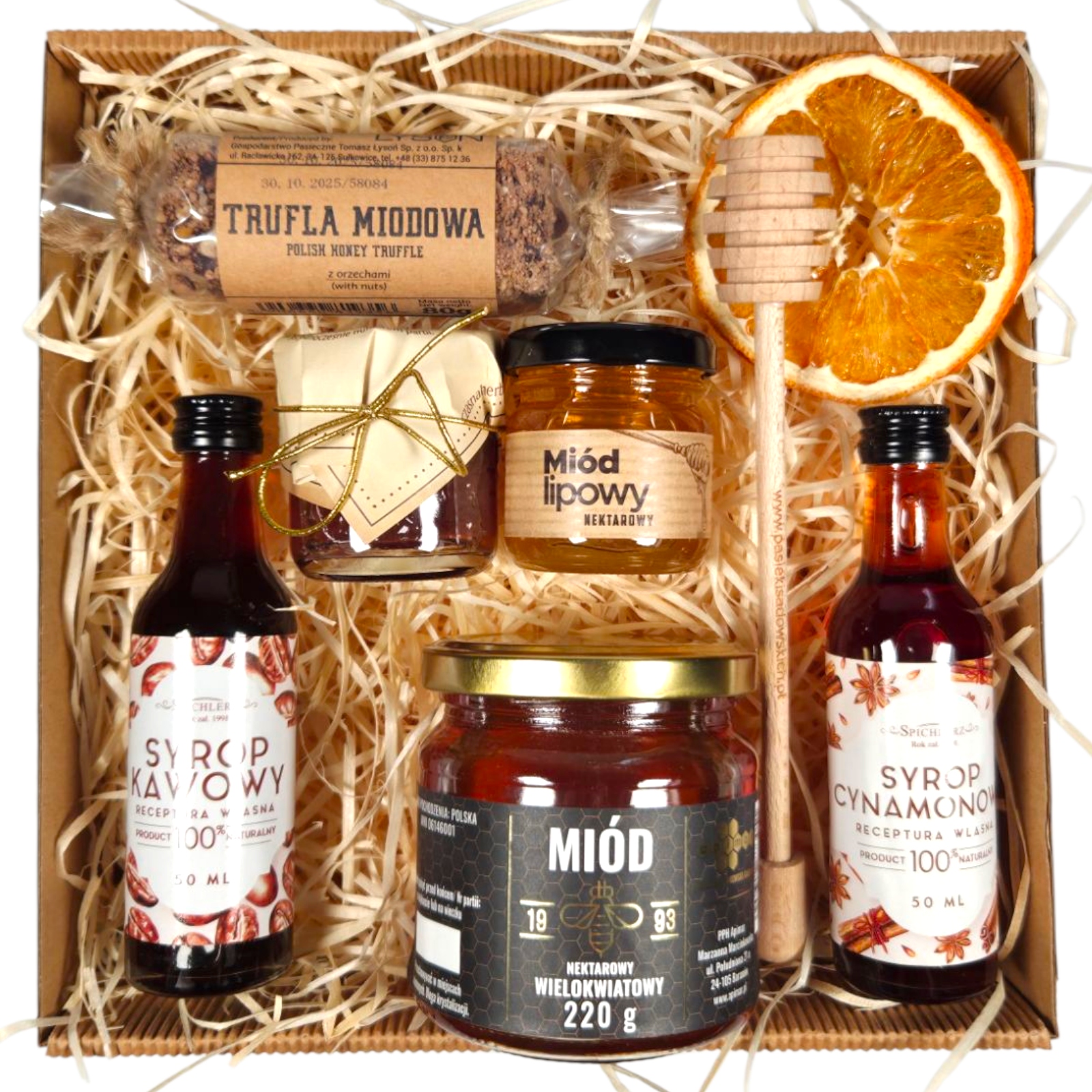 Dárková Sada Med s lanýžem pro firmy, narozeniny, svátek Box Poděkování