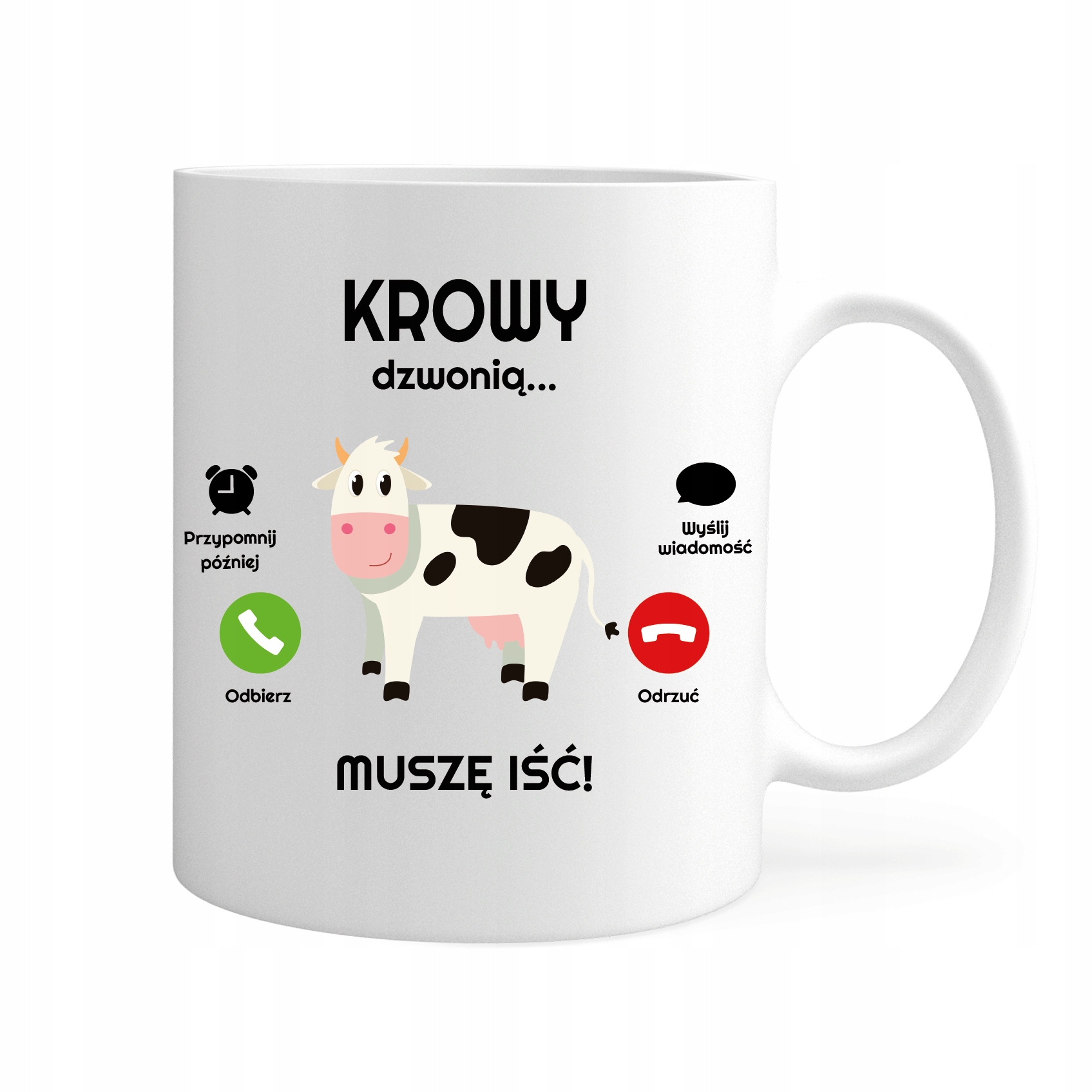 

Kubek Krowy Dzwonią Muszę Iść Hobby