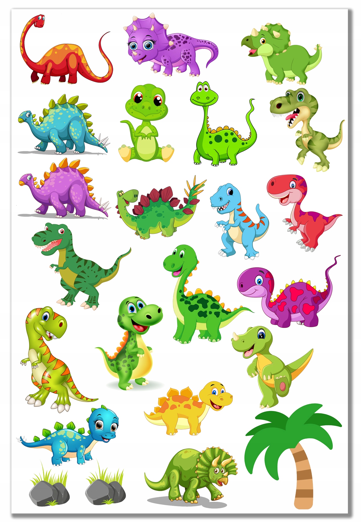 

Naklejki dla dzieci Dinozaury arkusz Duży Wybór