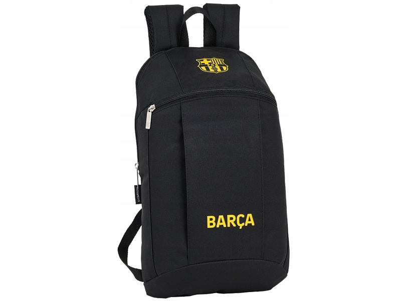 Fc Barcelona Plecaczek 2 Komorowy Fitness 39CM Siłownia Mini Plecak Czarny