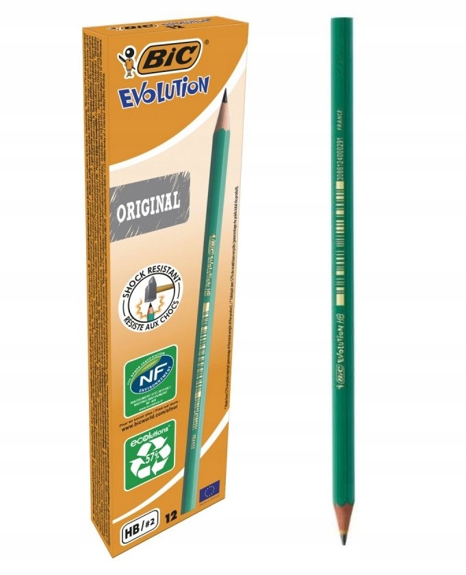 

Ołówek Bic Evolution Hb Niełamliwy 12szt. Eco