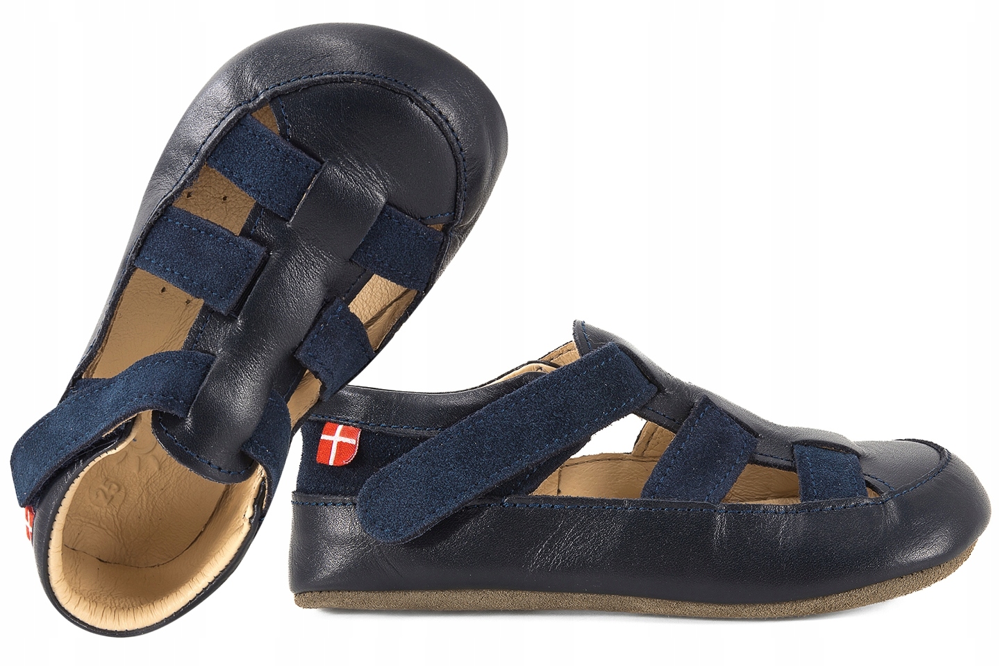 Obex Helis II Szerokie Barefoot Flexy Skórzane Kapcie Papcie Sandałki 19