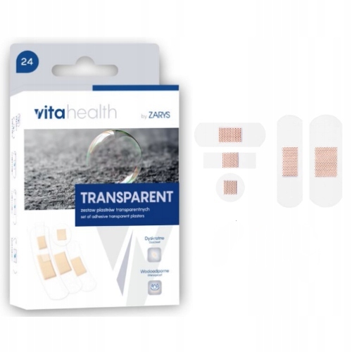 

Zestaw Plastrów Wodoodpornych MIX rozmiarów 24szt.