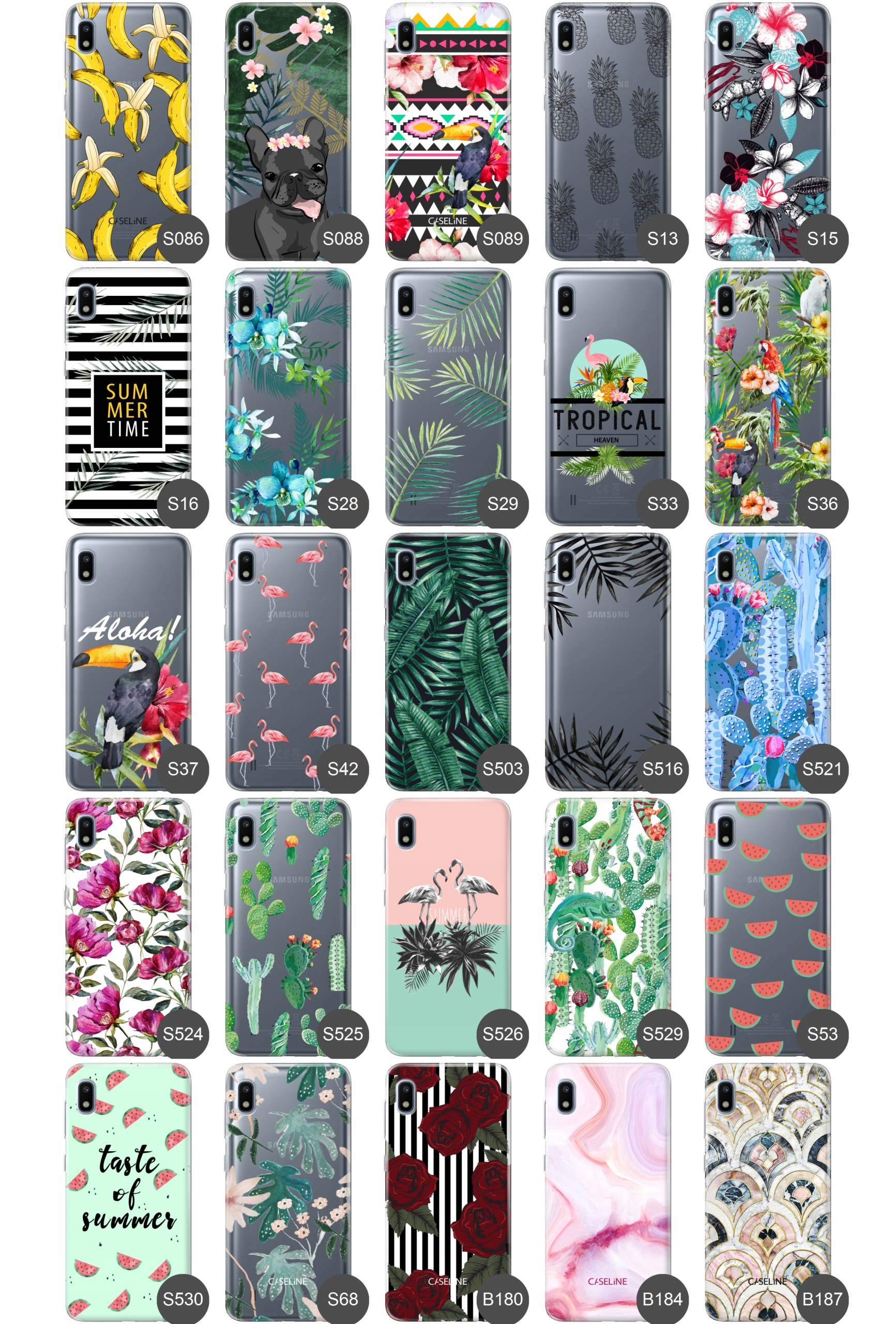 etui slim case guma do Samsung A10 wzory