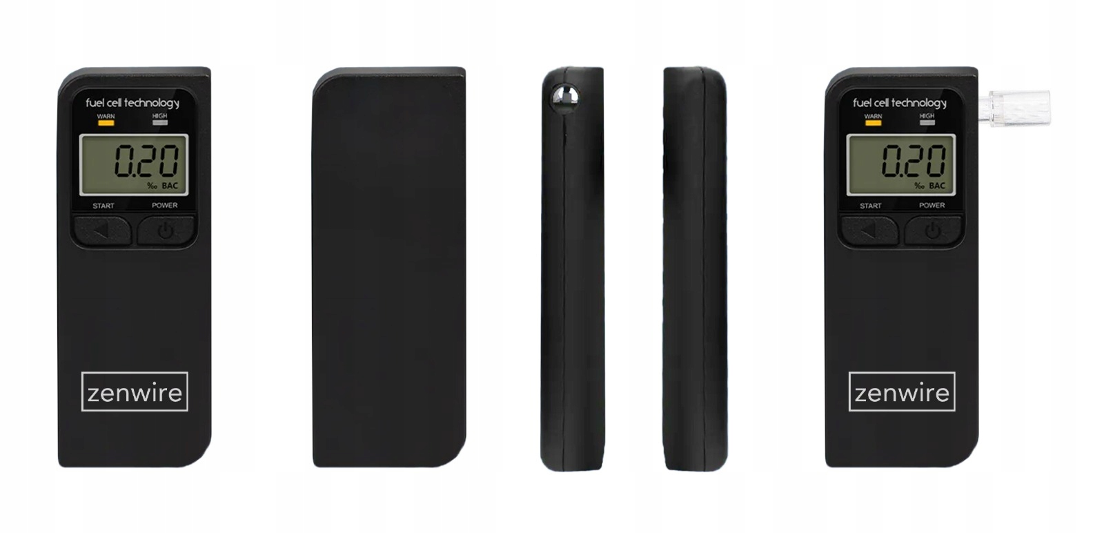 ALKOMAT Profesjonalny Elektrochemiczny Zenwire F4 Kalibracja 24m 5x USTNIKI Zasilanie baterie