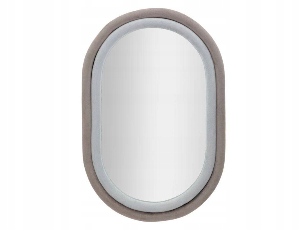 Nástenné zrkadlo vo zamatovom ráme Antony, 60 x 90 cm