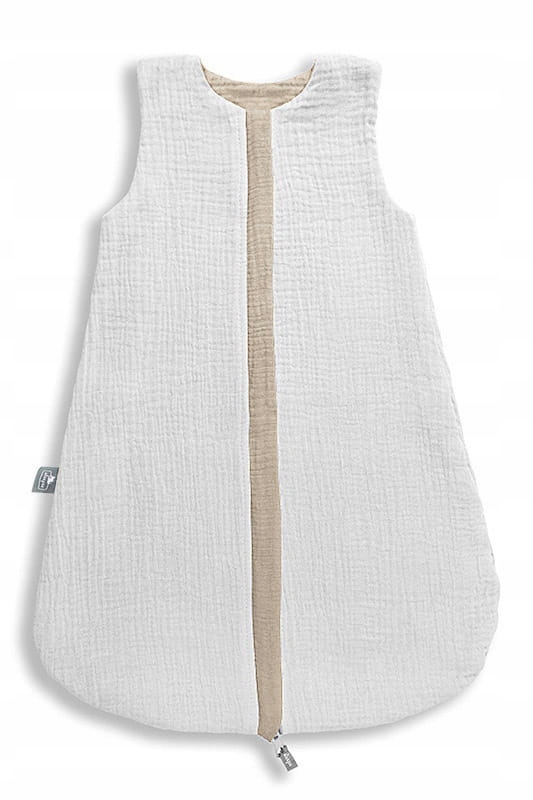 Śpiworek Niemowlęcy Muślinowy Dwustronny Bawełniany 0-4msc BEŻOWY Marka Sleepee