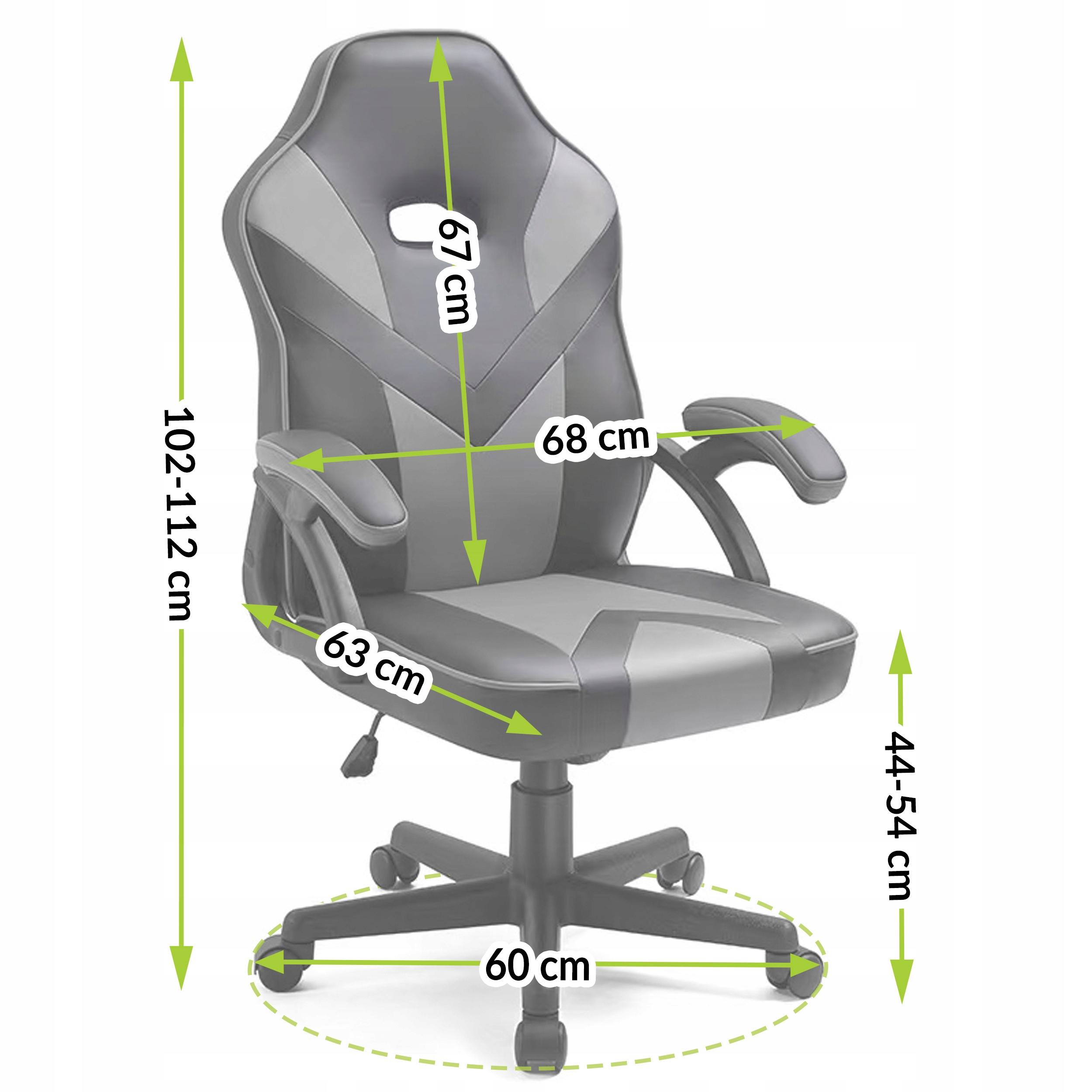 REGULOWANY FOTEL GAMINGOWY DLA GRACZA CZERWONY Model PIXEL