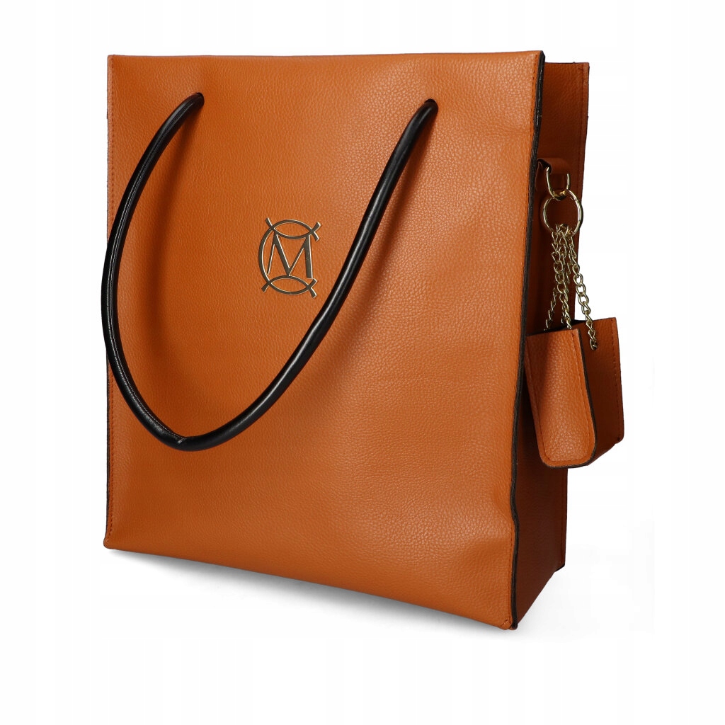 Velká nákupní taška Hnědá Červená Kožená