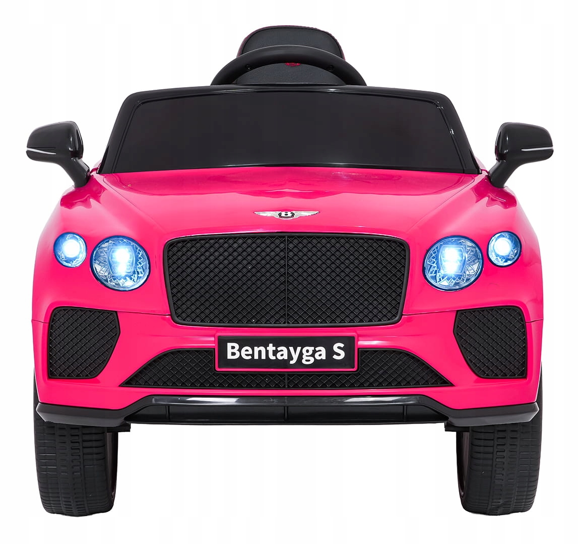 Autko na akumulator dla dzieci Bentley Bentayga S Różowy pilot audio Led