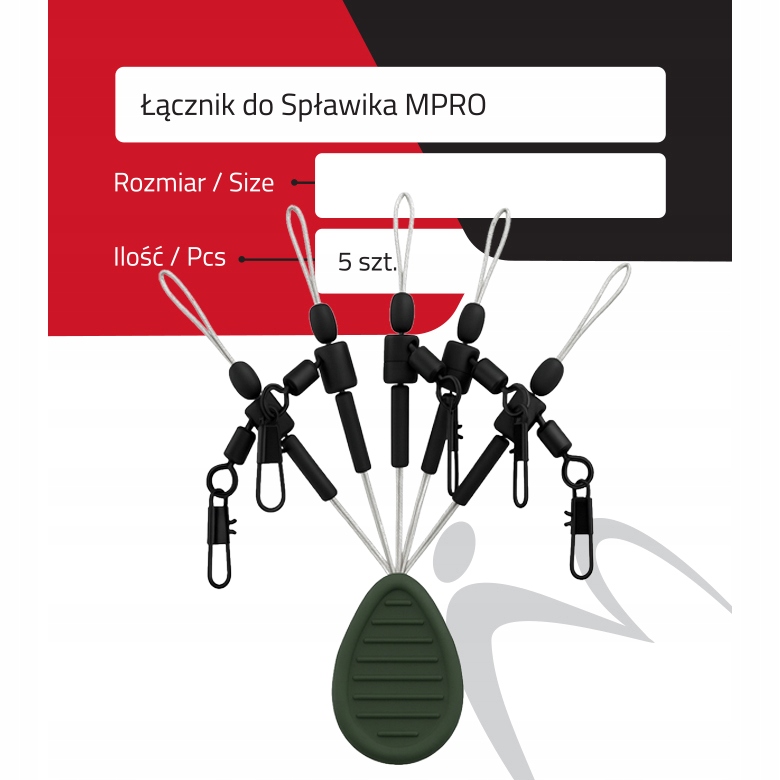 MatchPro Łącznik Spławika Pellet Waggler M 5 szt