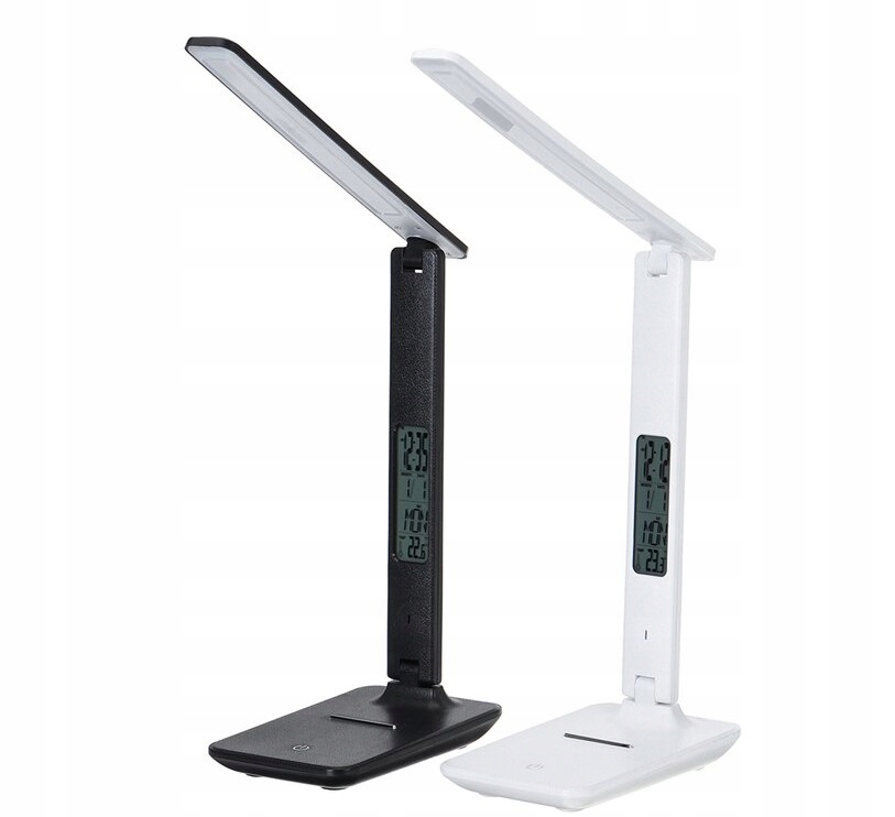 Lampka biurkowa LED lampa na biurko WYŚWIETLACZ LED Zegar Data 5 jasności Kod producenta brak1