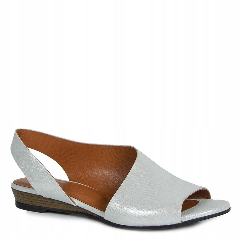 Boccato 167.590 Stříbrné Kožené Sandály 36