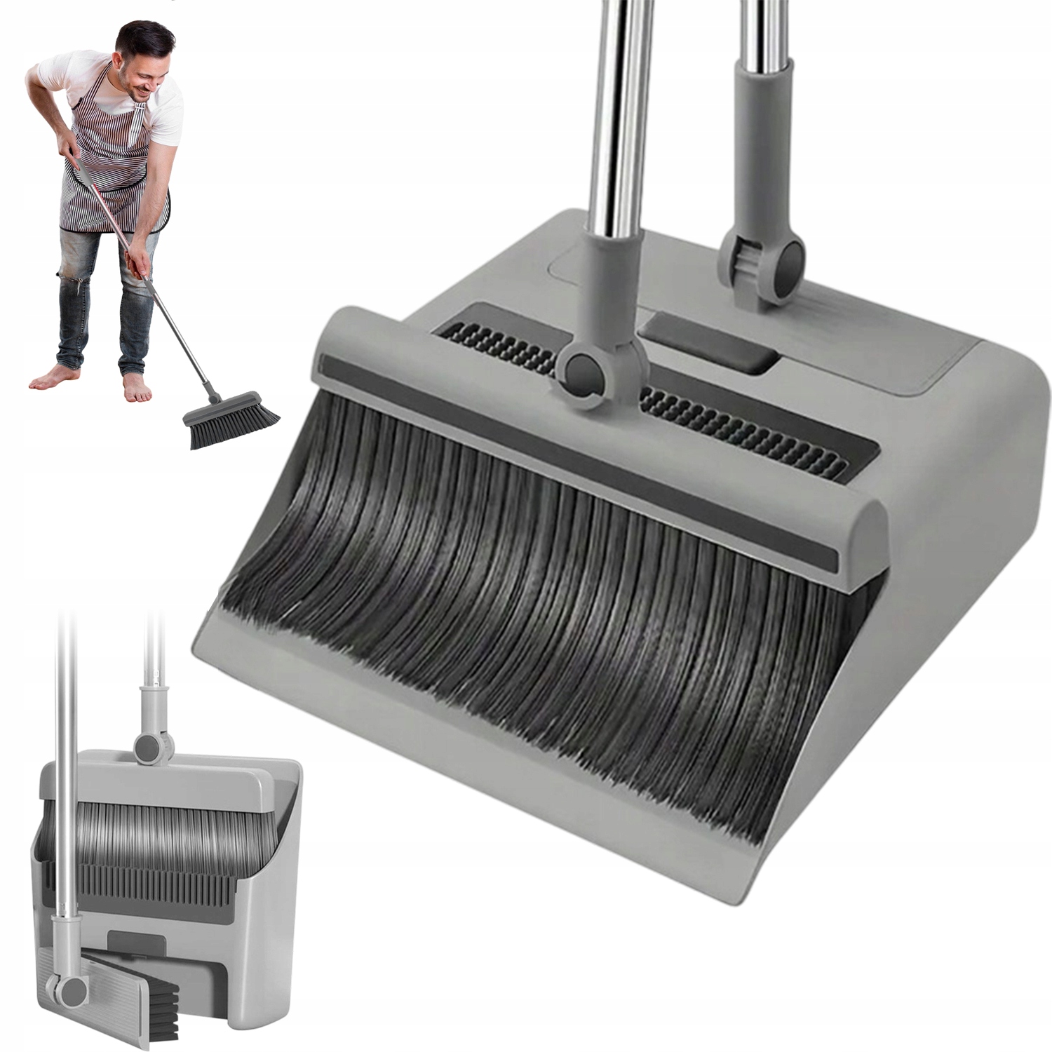 Levně Sada Kartáčů Na Lopatku A Metlu Pro Úklid Úhlů, Vysoká Kvalita