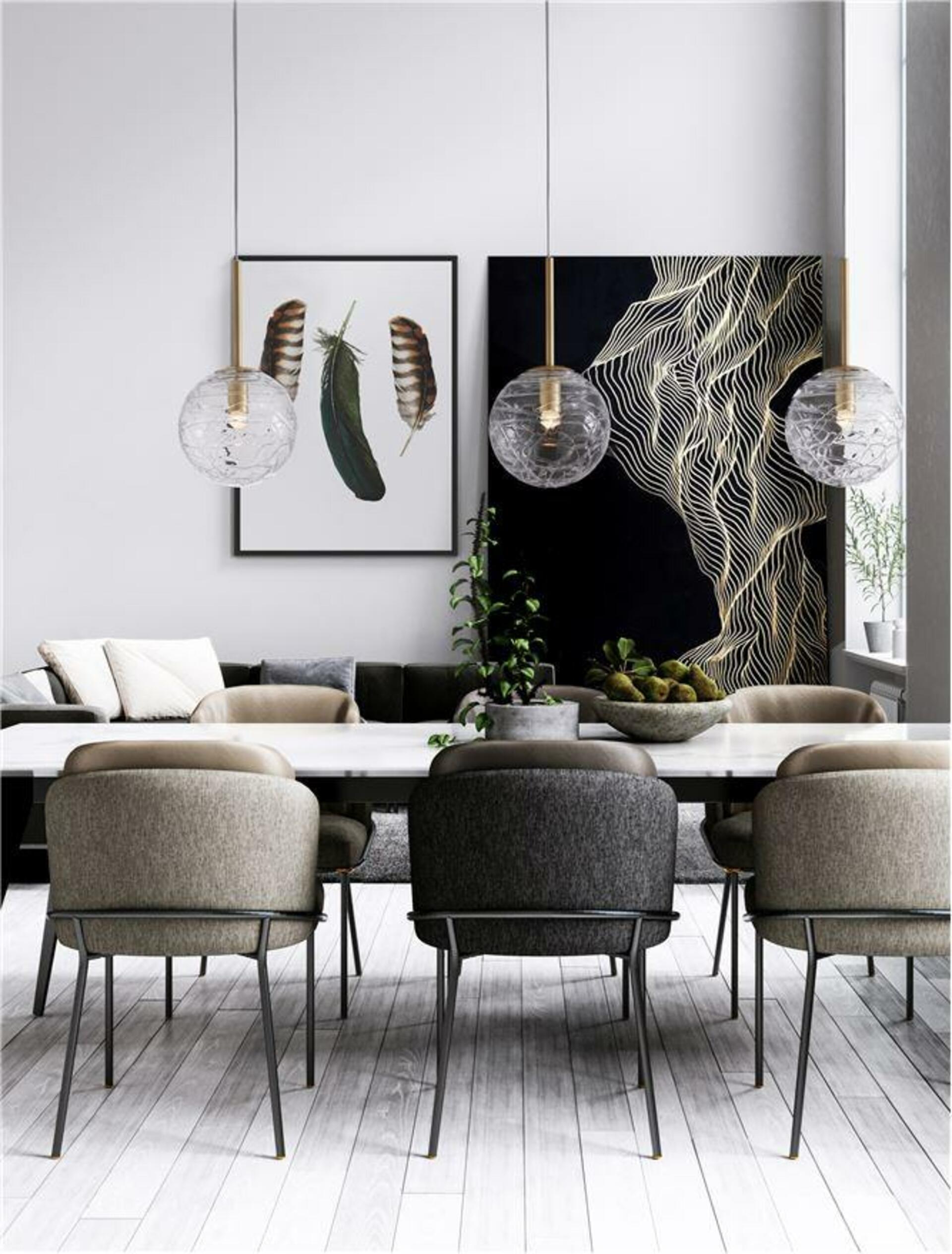 Nova Luce závěsné svítidlo Coen mosazný zlatý kov čiré sklo E27 1x12W 230V