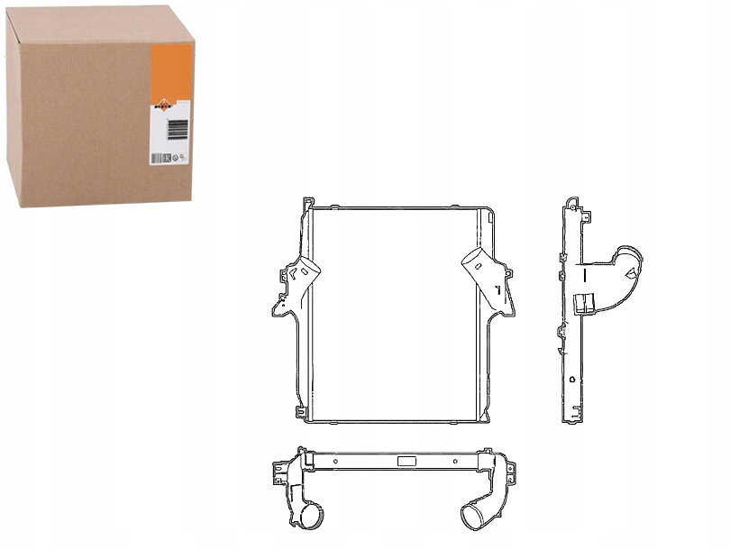 NRF CHŁODNICA POWIETRZA DOLOTOWEGO MERCEDES ACTROS