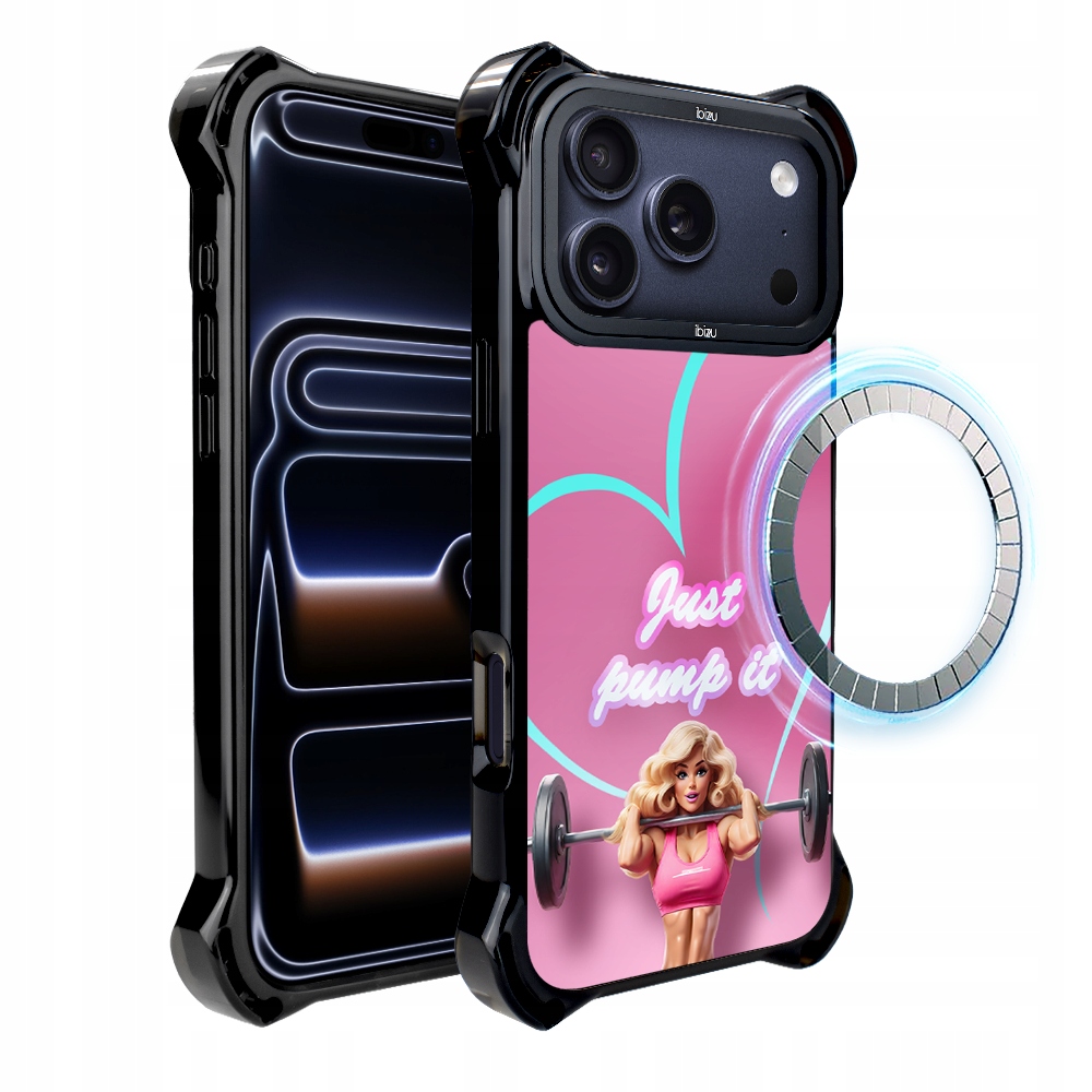 Pouzdro pro iPhone 17 Pro Ibizu DropGuard Ultra s MagSafe, #Move, Pump it love