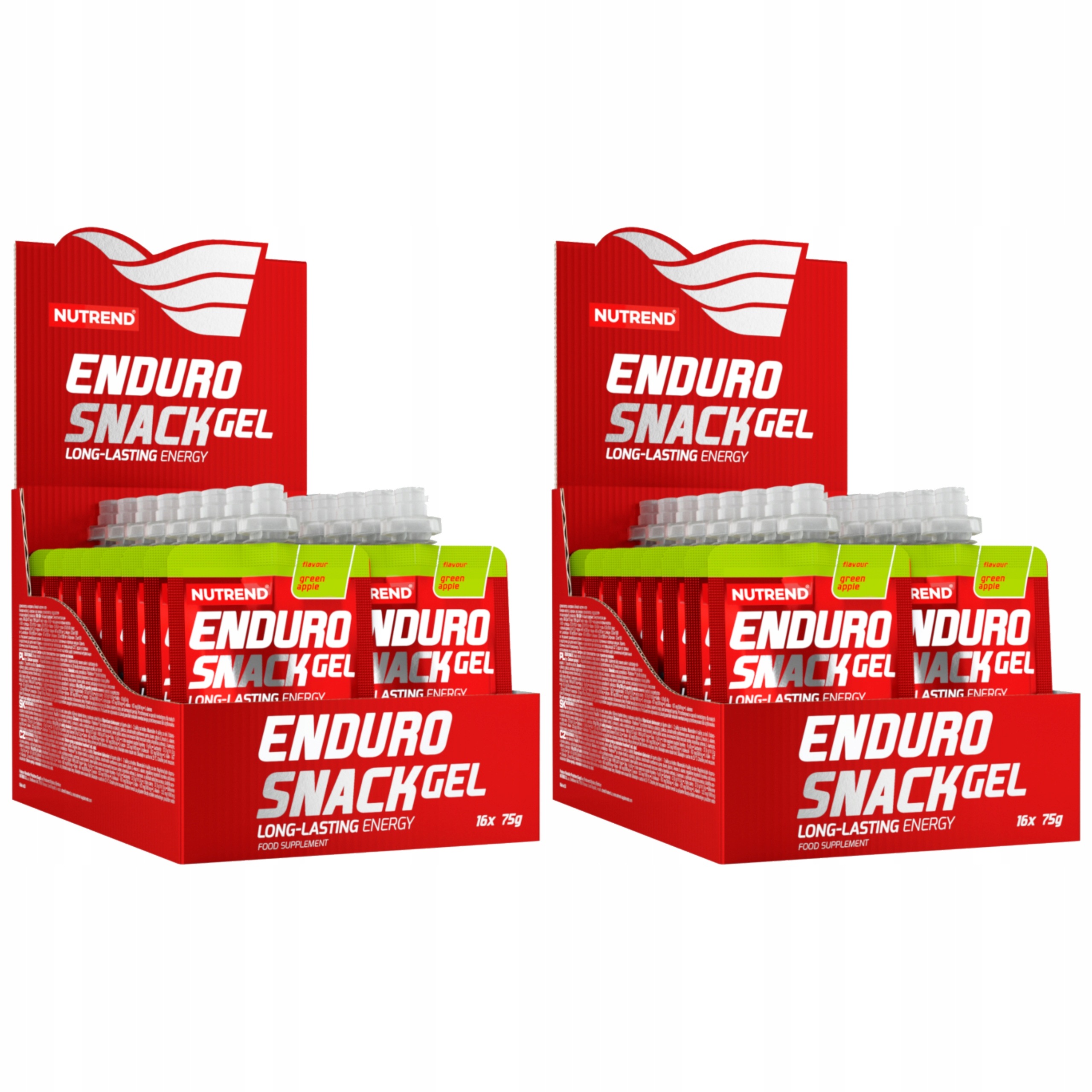 2x Energetický Gel Endurosnack Bcaa Taurin Palatinose 16x75g Nutrend